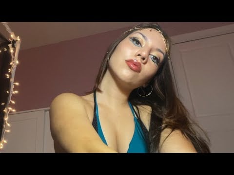 ASMR turning myself into cleopatra 
