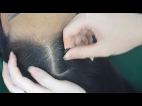 ASMR Hair Sounds With Scalp Scratching & Hair Combing Real Person For Stress Relief