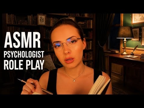 ASMR Psychologist Roleplay (cozy fire ambience 🔥)