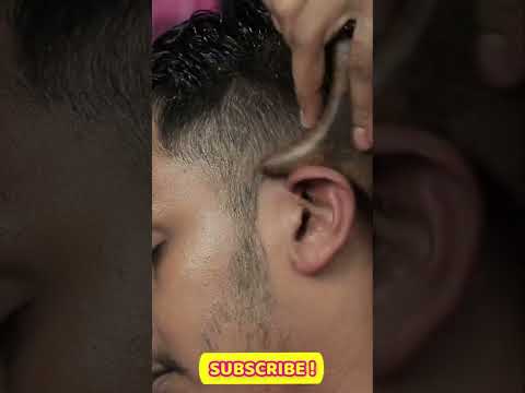 Fire Massage With Gua Sha Tool | ASMR Head And Ear Massage With Fire #shorts