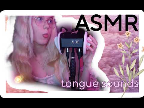 [Subtle ASMR] 🍄 Tongue tapping, ear eating, mouth cupping & tongue fluttering w/ hand movements 🍄