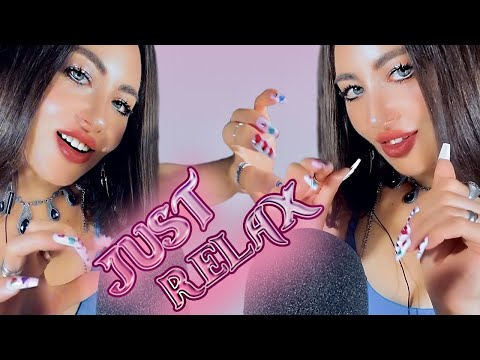 ASMR to make You Relaxed | Long Nails Triggers, Breathing, No talking | For Sleep and Deep Relax🤤😴🛌🧸