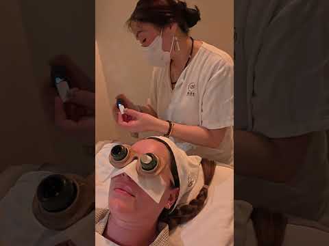 Terapia china de calor en ojos #relaxing #facial #massage #asmr #short