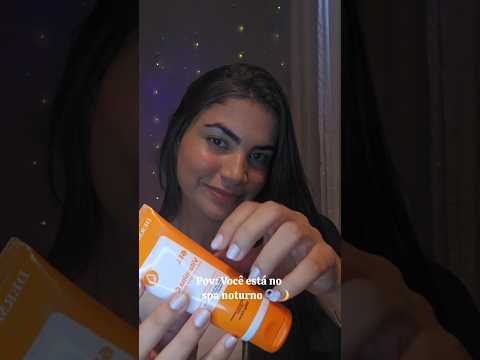 Você chegou no Spa Noturno, eu cuido de você ✨️💜 #asmr #skincare #cuidadopessoal #vozsuave
