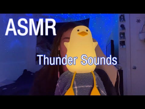ASMR thunder sounds for sleep (thunder towel)