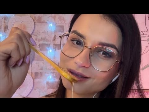 Honey eating ASMR