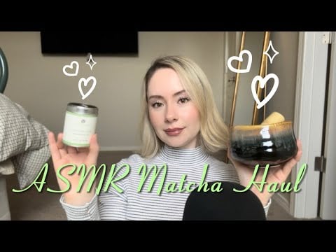 Asmr matcha haul (tapping & crinkly sounds) 🍵🫖