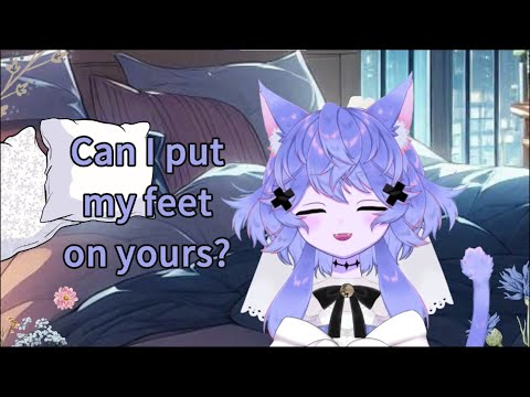 "ASMR" Roleplay: Your Sister Gets into Bed Close to You Because it's Cold and You Pretend to Sleep