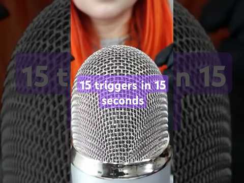 15 triggers in 15 seconds #tingles #relaxing #satisfying