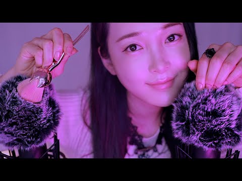 ASMR 초근접 깊숙히 뇌까지 짜릿한 마이크 브러싱 (일곱가지 브러쉬)