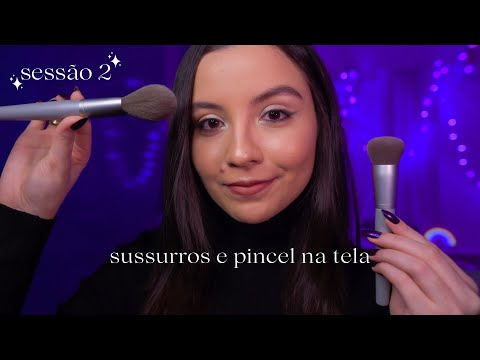 ASMR 🌙 Clínica do Sono, sessão 2. (sussurros e pincel na tela)