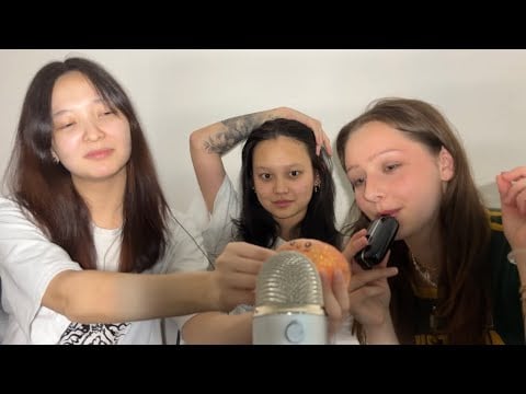 My Friends try ASMR for the First Time (Chaotic but so Tingly)