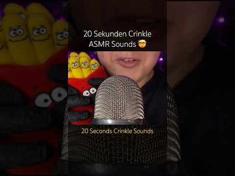 20 Sekunden Crinkle Sounds! ☺️ #asmr