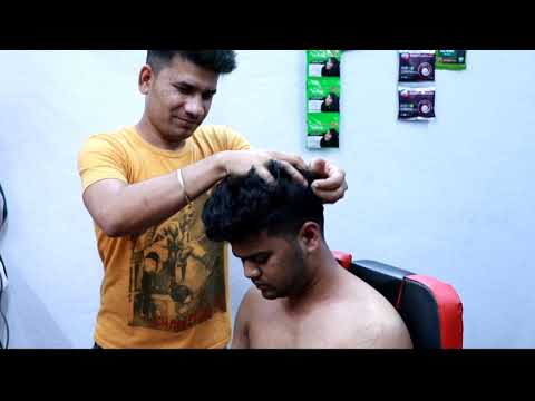 Very relaxing asmr head & body massage before sleep | pain relief neck crack by Indian barber