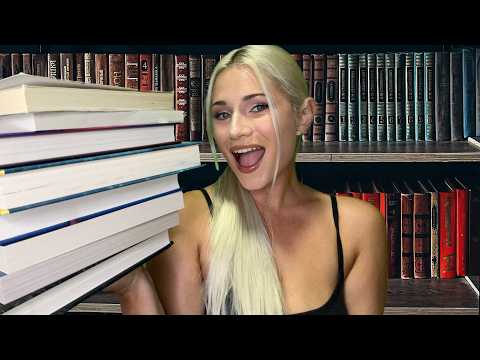 ASMR Book Haul (Whisper Ramble, Word Tracing & Tapping)
