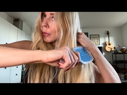 #ASMR Hair Play & Hair Brushing (On Myself) 💆🏼‍♀️ | Lofi