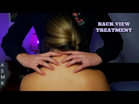 ASMR Massage|Sleep Treatment on Head , Nape & Back with Brushing, Scratching, Tools and more - NT