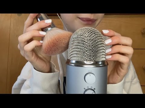 ASMR 3 Different Mic Triggers: Brushing, Tapping, & Scratching 🎤