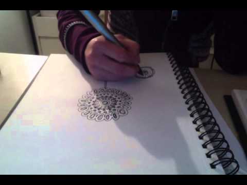 Drawing with a fountain pen, no talking