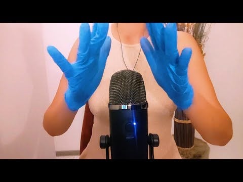 🎧 ASMR Blue Latex Gloves | Sounds for Relaxing Tingles (No Taking)