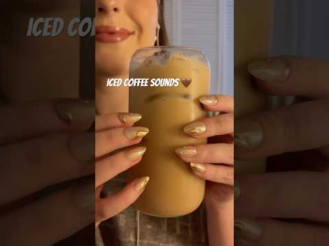 the sound of peace: ice and coffee🫶🏼 #asmr #coffee