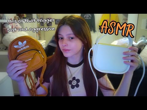 ASMR | friend who can’t make ANY decisions on her own 😱 | this or that | fast & aggressive