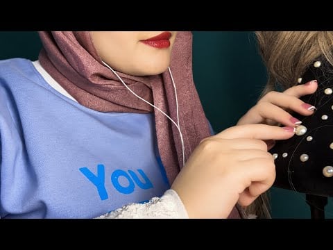 ASMR Girl Behind You Tracing Your Back & Playing With Your Hair 😴