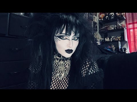 ASMR Spiderweb 🕸️ Trad Goth GRWM / Valentine’s Look🖤🥀