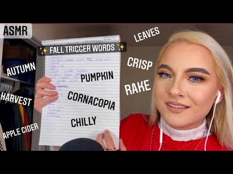 ASMR | fall trigger words