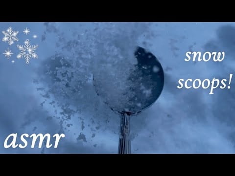 asmr snow sounds & clicky scoops! ❄️ (soft spoken, lofi)