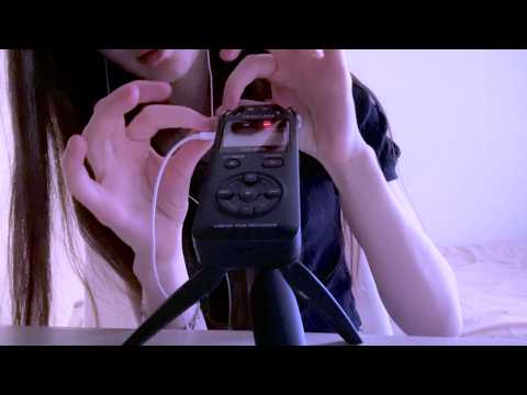 ASMR ˚₊‧꒰ა ✦ ໒꒱ ‧₊˚ only hand sounds with my tascam (+ whispering but no talking vers in desc :))