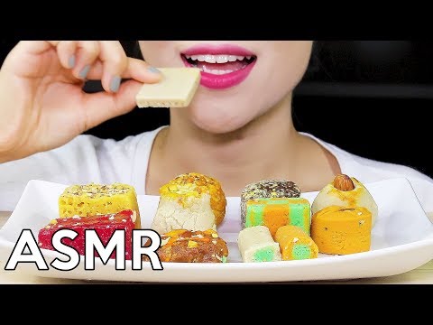 ASMR INDIAN SWEETS 인도 전통과자 리얼사운드 먹방 Eating Sounds