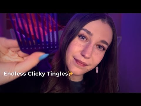 Clicky Sounds, Energy Rain & Relaxing Whispers 💤 (Looped ASMR)