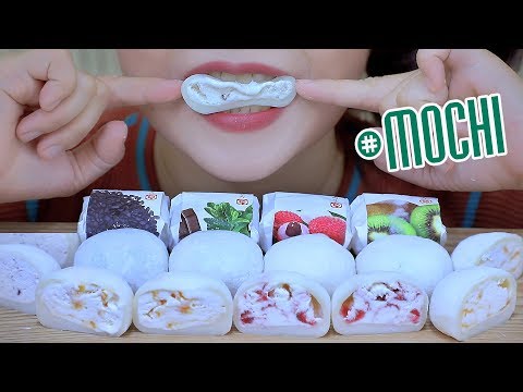 ASMR Mukbang Ice cream Mochi,soft sticky gulp eating sounds +食べる,咀嚼音,BJ먹방 이팅 | LINH-ASMR