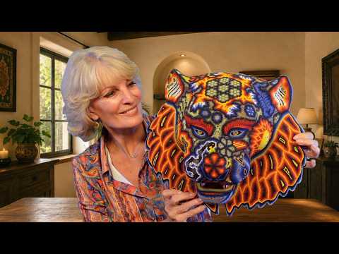 Treasures from Mexico 🇲🇽 | Huichol Bead Art & Hidden Meanings | ASMR