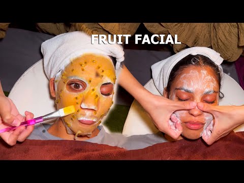 ASMR: Vietnamese FRUIT FACIAL Massage for Skin Rejuvenation!