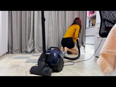 Detailed Room Cleaning ASMR | Soft Lights & Gentle Sounds🌙Evening cleaning routine🌕