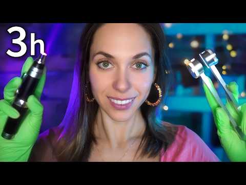 ASMR 3 Hours Deep Ear Cleaning & Otoscope Exam 🩺 (Sleep Guaranteed) NO TALKING