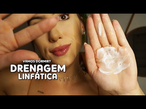 ASMR DRENAGEM LINFÁTICA COM SOM DE CREME (vídeo para dormir)