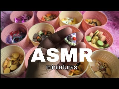 Te enseño comida en miniatura 🍰🧁🍩 kawaii I ASMR #asmr #miniaturefood 