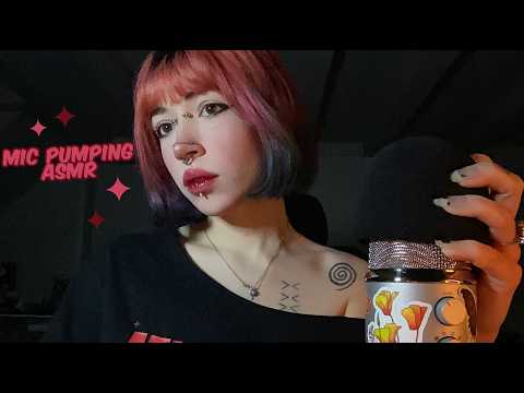 ASMR Mic Pumping & Mic Cover Swirling | Whispering