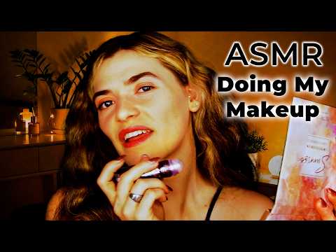 ASMR Doing My Makeup 💄 Relaxing Nude Makeup GRWM  (Tapping, Brushing & Soft Whispers)