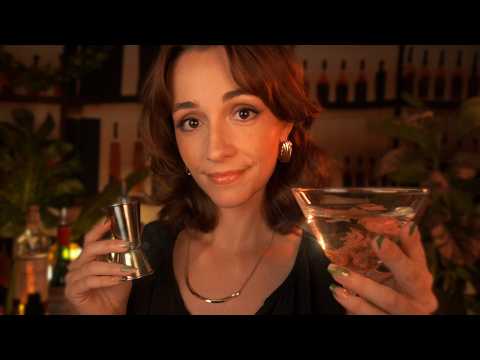 ASMR Luxury Bartender Roleplay 🍸 (stirring, pouring, tapping, music)