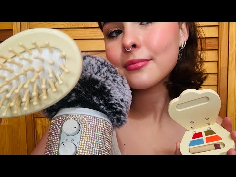 Asmr~ Doing Your Wooden Makeup 💄 🤍