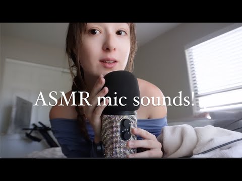 ASMR mic scratching + plucking