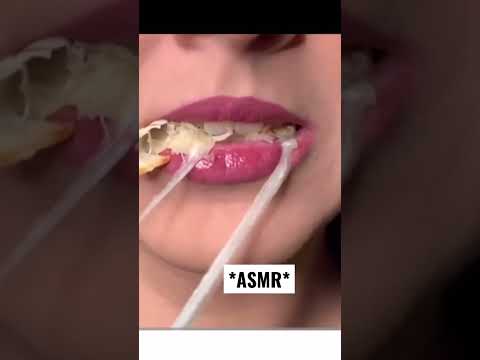 ASMR eating #asmr #asmrsounds #asmreating #lips #shorts #asmrfood #foodasmr #mouthsounds #chesse