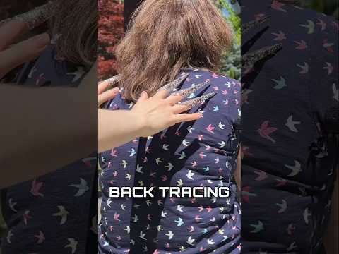 ASMR BACK TRACING #asmr #asmrshorts #shorts