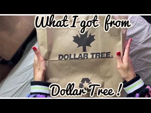ASMR What I Got From Dollar Tree, crinkly paper bag full of goodies for me! (Soft Spoken Whispering)