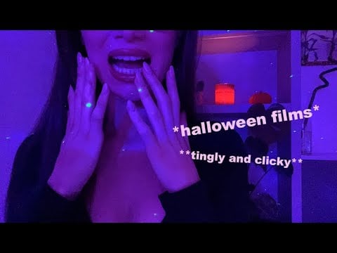 ASMR | Repeating clicky halloween films as trigger words | Cupped whispers & natural mouth sounds 👻👄