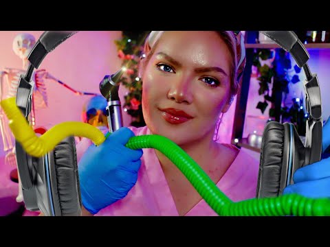 ASMR Detailed Hearing Test & Otoscope Ear Inspection (Soft Spoken + Up Close Whispers)